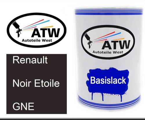 Renault, Noir Etoile, GNE: 500ml Lackdose, von ATW Autoteile West.